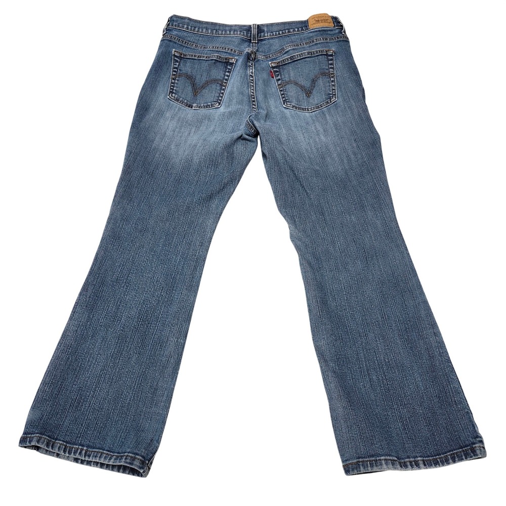 Levis Y2K 515 Bootcut Jeans Medium Wash Mid Rise Stretch Denim Womens Size 14S‎